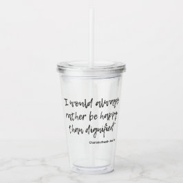Jane Eyre Quote I Acryl Drinkbeker
