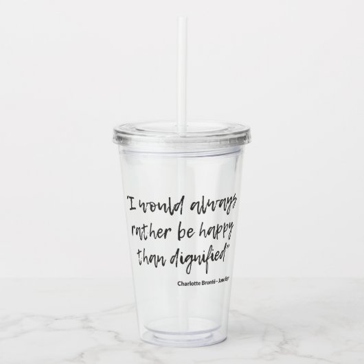 Jane Eyre Quote I Acryl Drinkbeker (Voorkant)