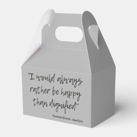 Jane Eyre Quote I Bedankdoosjes (Voorkant Zijde)