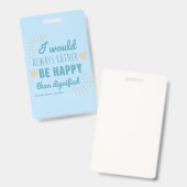 Jane Eyre Quote I - Blue Edition Badge (Voor- en achterkant)