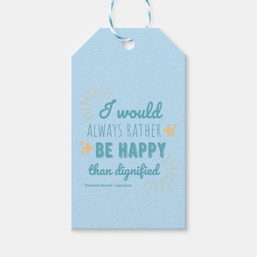 Jane Eyre Quote I - Blue Edition Cadeaulabel (Voorkant)