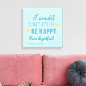 Jane Eyre Quote I - Blue Edition Canvas Afdruk (Insitu (Woonkamer))