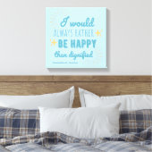 Jane Eyre Quote I - Blue Edition Canvas Afdruk (Insitu (Slaapkamer))