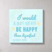 Jane Eyre Quote I - Blue Edition Canvas Afdruk (Voorkant)
