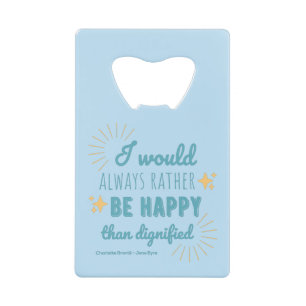 Jane Eyre Quote I - Blue Edition Creditkaart Flessenopener