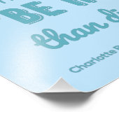 Jane Eyre Quote I - Blue Edition Foto Afdruk (Hoek)