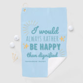 Jane Eyre Quote I - Blue Edition Golfhanddoek (Insitu)