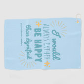 Jane Eyre Quote I - Blue Edition Golfhanddoek (Horizontaal)