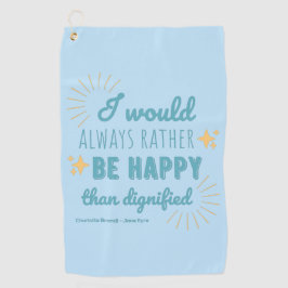 Jane Eyre Quote I - Blue Edition Golfhanddoek