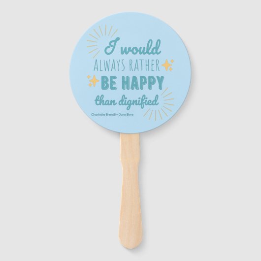 Jane Eyre Quote I - Blue Edition Handwaaier (Voorkant)