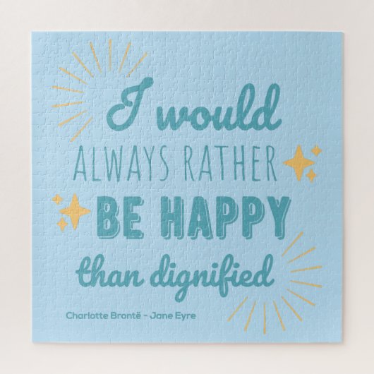 Jane Eyre Quote I - Blue Edition Legpuzzel (Verticaal)