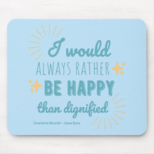 Jane Eyre Quote I - Blue Edition Muismat (Voorkant)