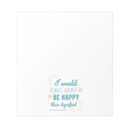 Jane Eyre Quote I - Blue Edition Notitieblok