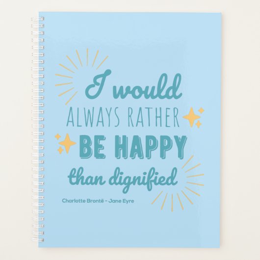 Jane Eyre Quote I - Blue Edition Planner (Voorkant)