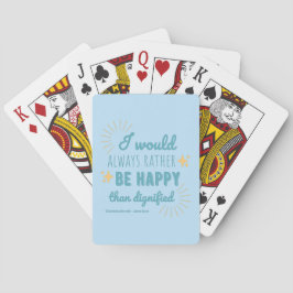 Jane Eyre Quote I - Blue Edition Pokerkaarten