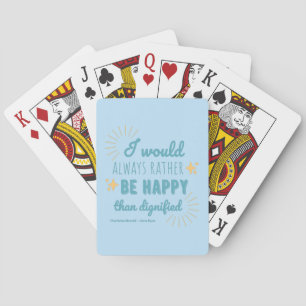 Jane Eyre Quote I - Blue Edition Pokerkaarten