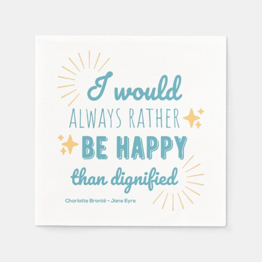 Jane Eyre Quote I - Blue Edition Servet (Voorkant)