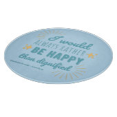 Jane Eyre Quote I - Blue Edition Snijplank (Hoek)