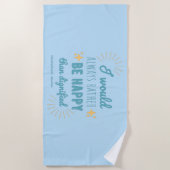 Jane Eyre Quote I - Blue Edition Strandlaken (Voorkant)