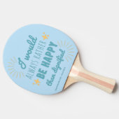 Jane Eyre Quote I - Blue Edition Tafeltennisbatje (Zijkant)