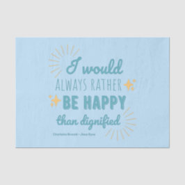 Jane Eyre Quote I - Blue Edition Tissuepapier