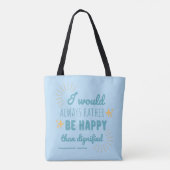 Jane Eyre Quote I - Blue Edition Tote Bag (Achterkant)