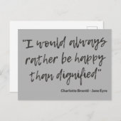 Jane Eyre Quote I Briefkaart (Voorkant / Achterkant)