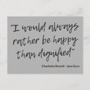 Jane Eyre Quote I Briefkaart