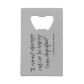 Jane Eyre Quote I Creditkaart Flessenopener (Achterkant)