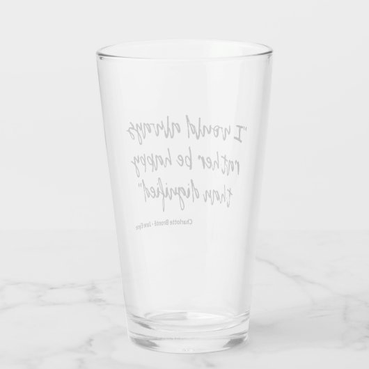 Jane Eyre Quote I Glas (Achterkant)