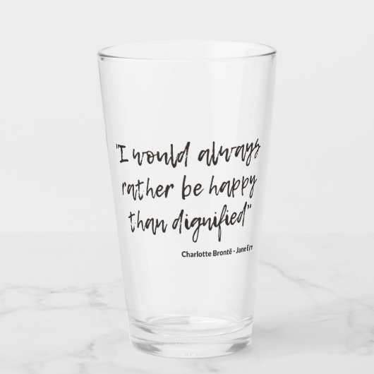 Jane Eyre Quote I Glas (Voorkant)