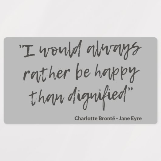Jane Eyre Quote I Labels (Design 2)
