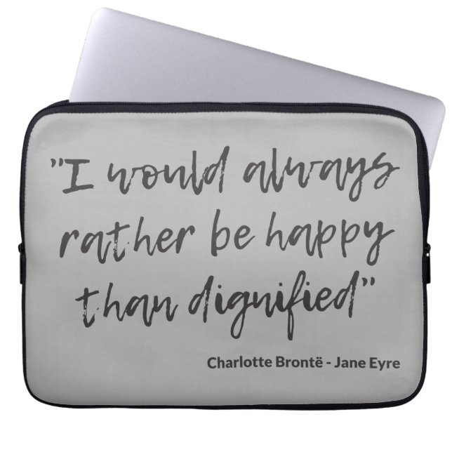 Jane Eyre Quote I Laptop Sleeve (Voorkant)