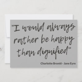 Jane Eyre Quote I Notitiekaartje