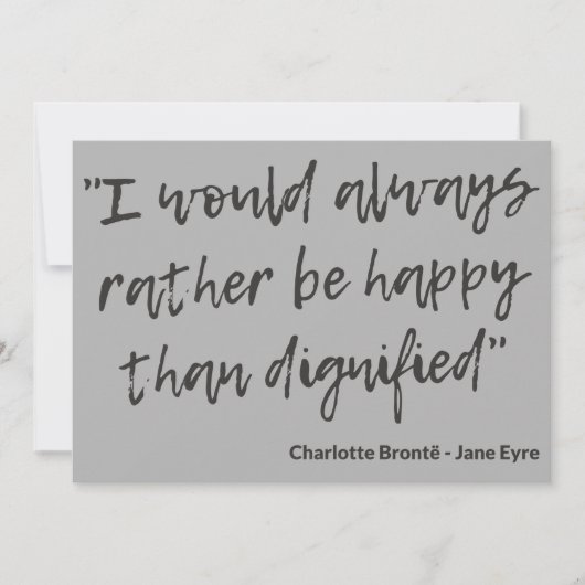 Jane Eyre Quote I Notitiekaartje (Voorkant)