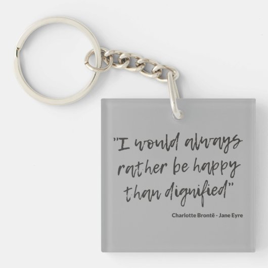 Jane Eyre Quote I Sleutelhanger (Voorkant)