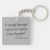 Jane Eyre Quote I Sleutelhanger (Achterkant)