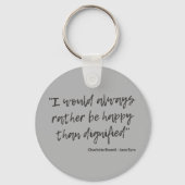 Jane Eyre Quote I Sleutelhanger (Voorkant)