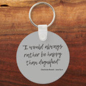 Jane Eyre Quote I Sleutelhanger (Voorkant)