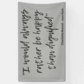 Jane Eyre Quote I Spandoek (Verticaal)