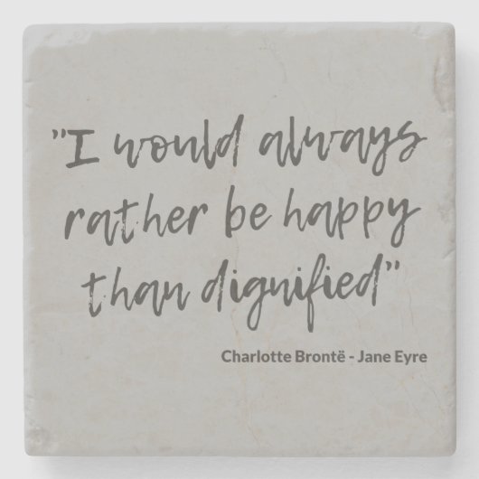 Jane Eyre Quote I Stenen Onderzetter (Voorkant)