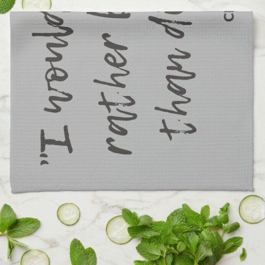 Jane Eyre Quote I Theedoek (Gevouwen)