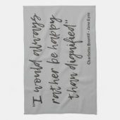 Jane Eyre Quote I Theedoek (Verticaal)