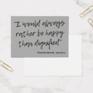 Jane Eyre Quote I Visitekaartje