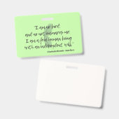 Jane Eyre Quote II Badge (Voor- en achterkant)