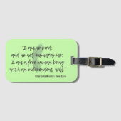 Jane Eyre Quote II Bagagelabel (Voorkant (horizontaal))