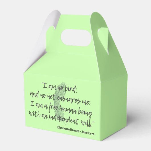 Jane Eyre Quote II Bedankdoosjes (Voorkant Zijde)
