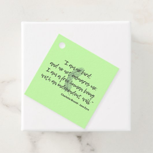 Jane Eyre Quote II Bedankjes Labels (In situ)