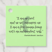 Jane Eyre Quote II Bedankjes Labels (Voorkant)