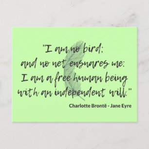 Jane Eyre Quote II Briefkaart